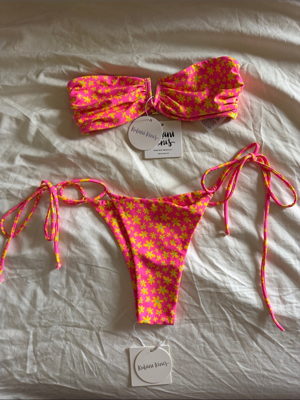 Kulani Kinis Berry Blush bikini set small top medium bottom